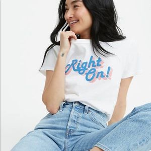 NWT Levi’s ‘Right On’ Cotton Graphic Tee